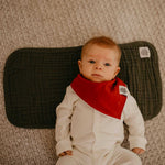 Dark Green Burp Cloth for baby. 