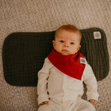 Dark Green Burp Cloth for baby. 