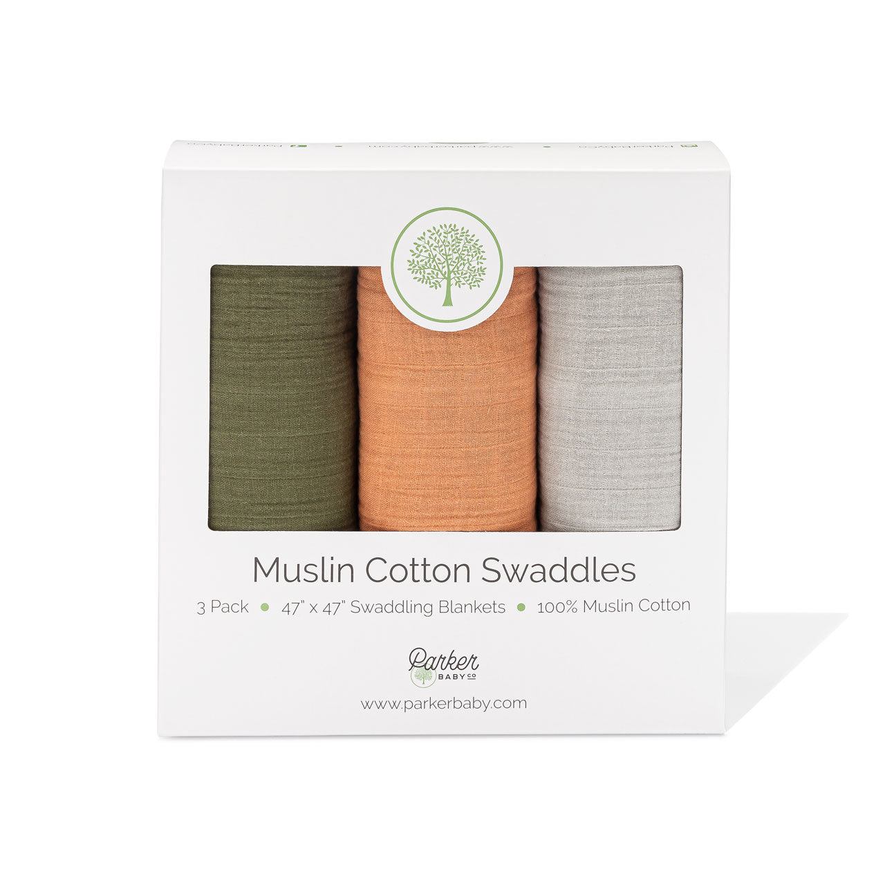 3-pack Dune Muslin Cotton Swaddle Set