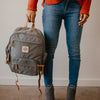 Birch Bag Mini Diaper Backpack in Gray.