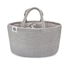 Gray Rope Diaper Caddy