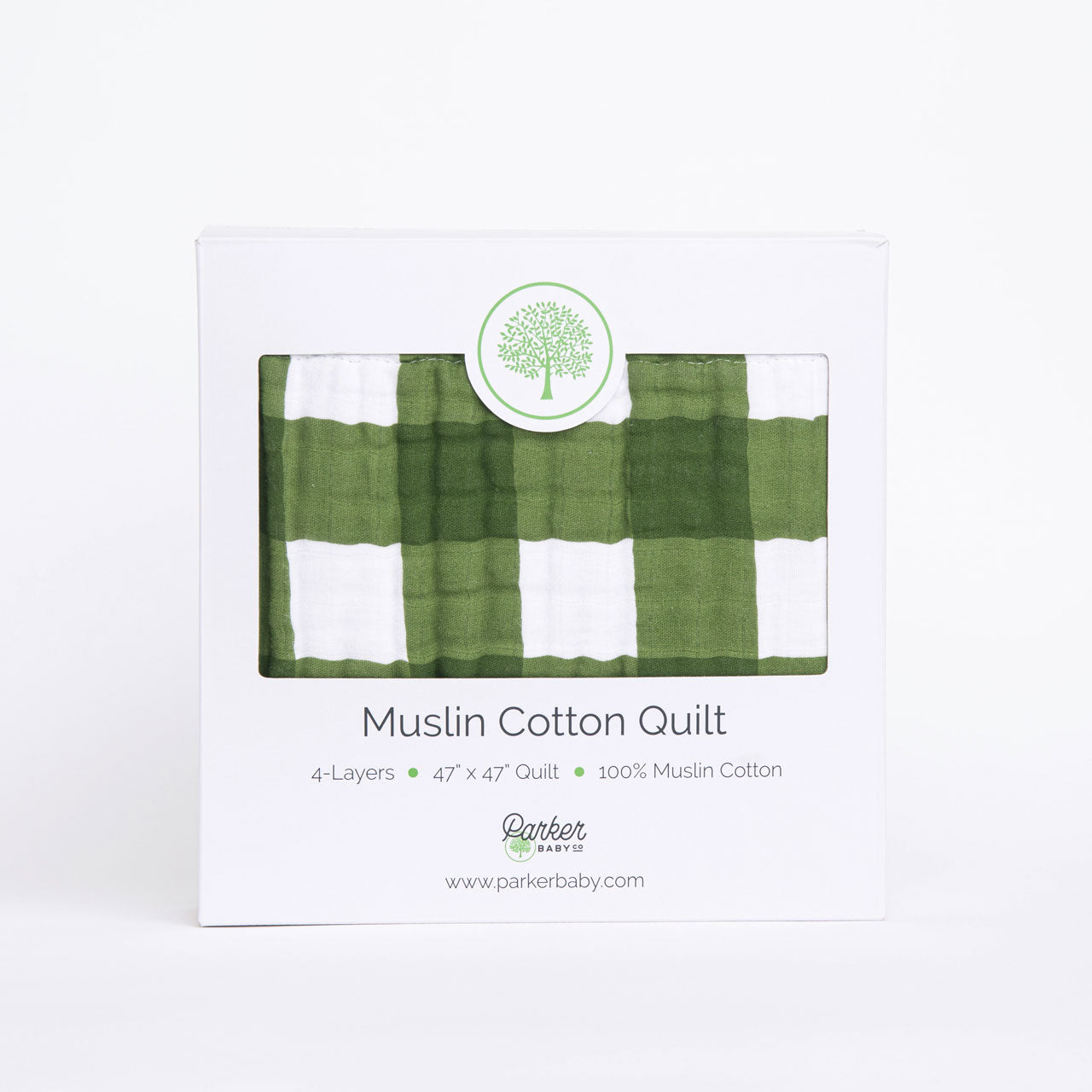 Infographic for green buffalo quilt.