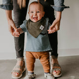 Green Bandana Bib for baby. 