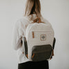 Birch Bag Mini Diaper Backpack in Cream. 