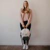 Birch Bag Mini Diaper Backpack in Cream. 