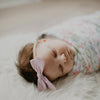Lavender Bow Headband for Baby Girl. 