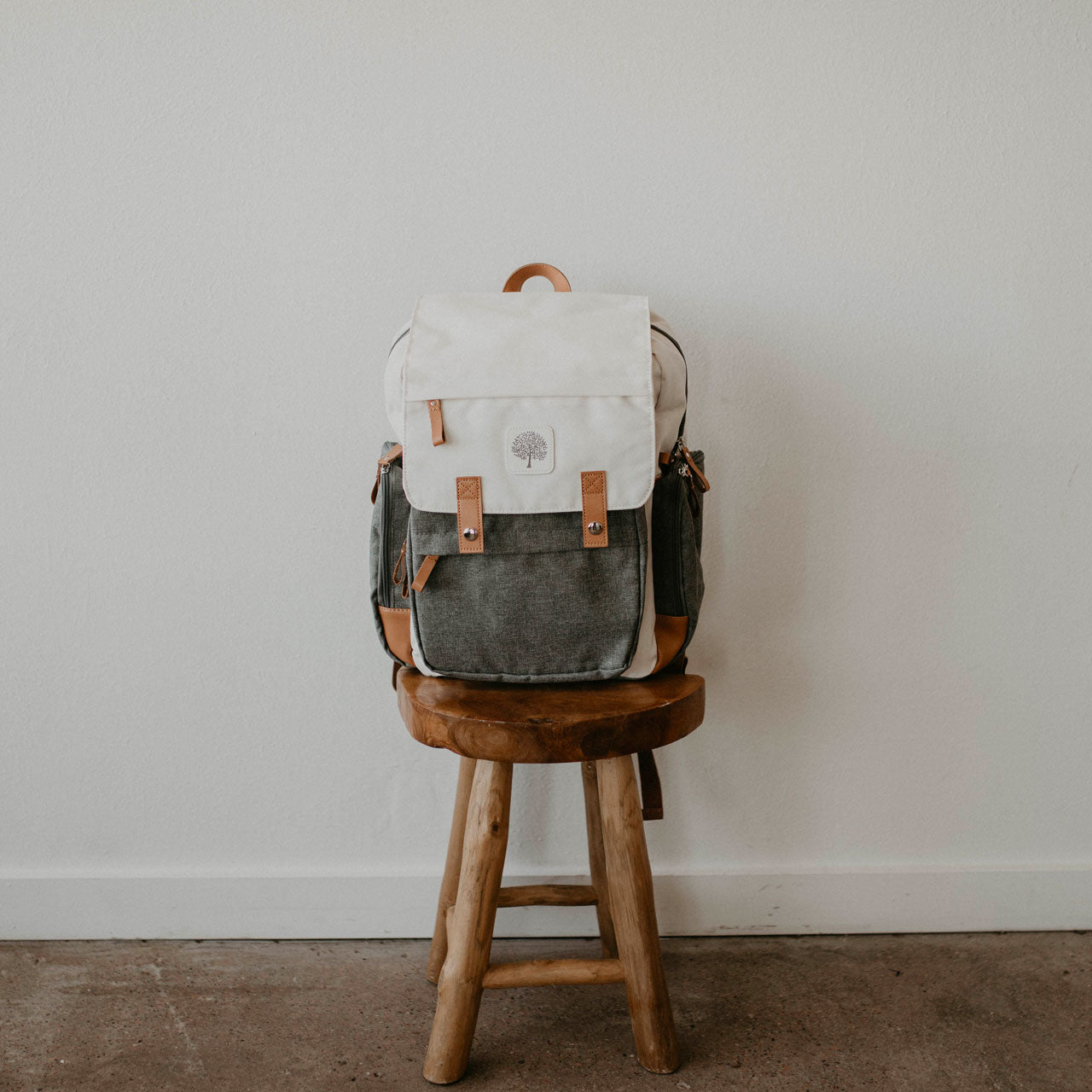 Diaper Backpack, Birch Bag - Cream