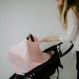 Multi-use cover for baby stroller.