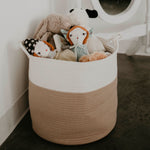 Rope Storage Basket with toys