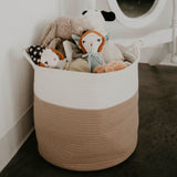 Rope Storage Basket with toys