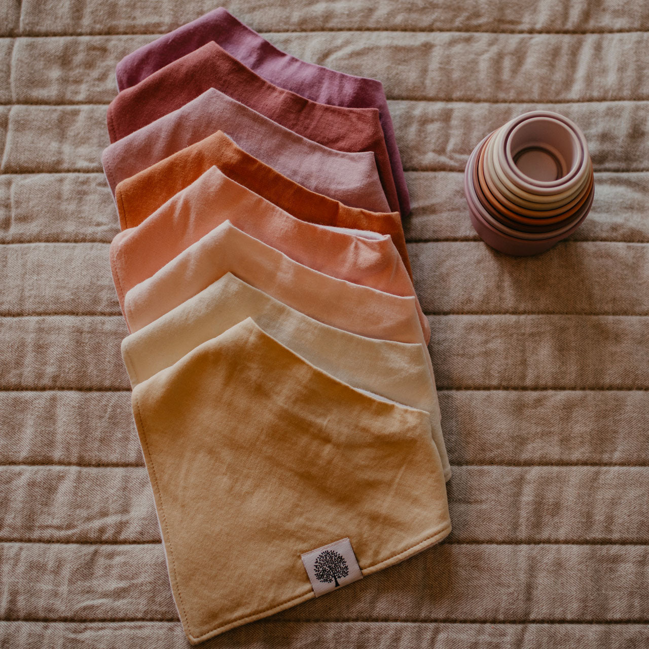 Vail Bandana Bib set for baby.