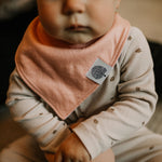 Rose Bandana Bib for baby.