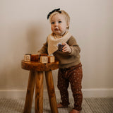 Yellow Bandana Bib for baby.