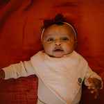 Pink Bandana Bib for baby.