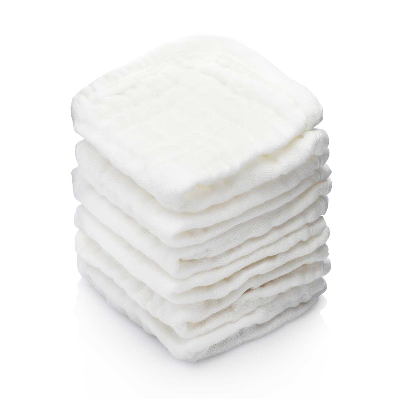6-Pack Baby Wash Cloths: White – Darling & Dapper Children's Boutique