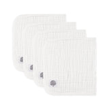 White Set - Muslin Burp Cloths (4 Pack)