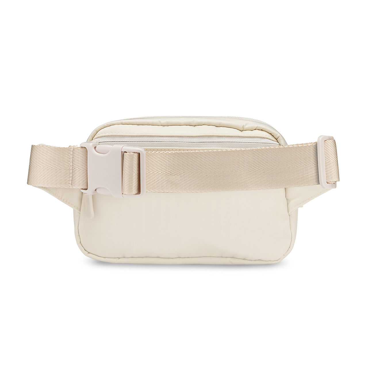 Cream Belt Bag with adjustable strap