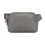 Trendy and comfortable gray Belt Bag with adjustable strap and Multiple pockets