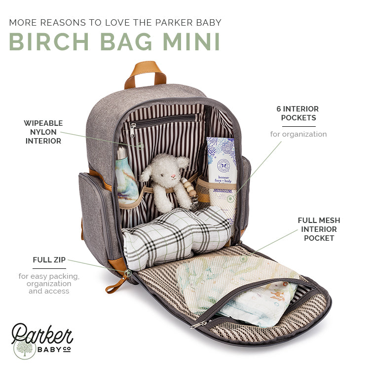 Infographic for birch bag mini