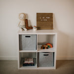  Gray Felt Storage Cube for nursery