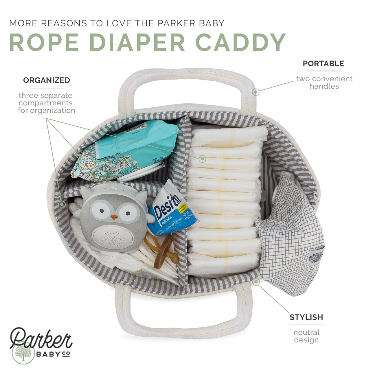 Parker Baby Diaper Caddy